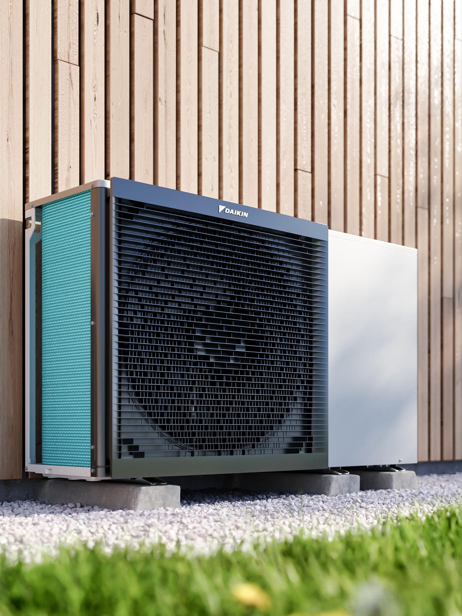 Spoljna jedinica Daikin Altherma smeštena u dvorištu